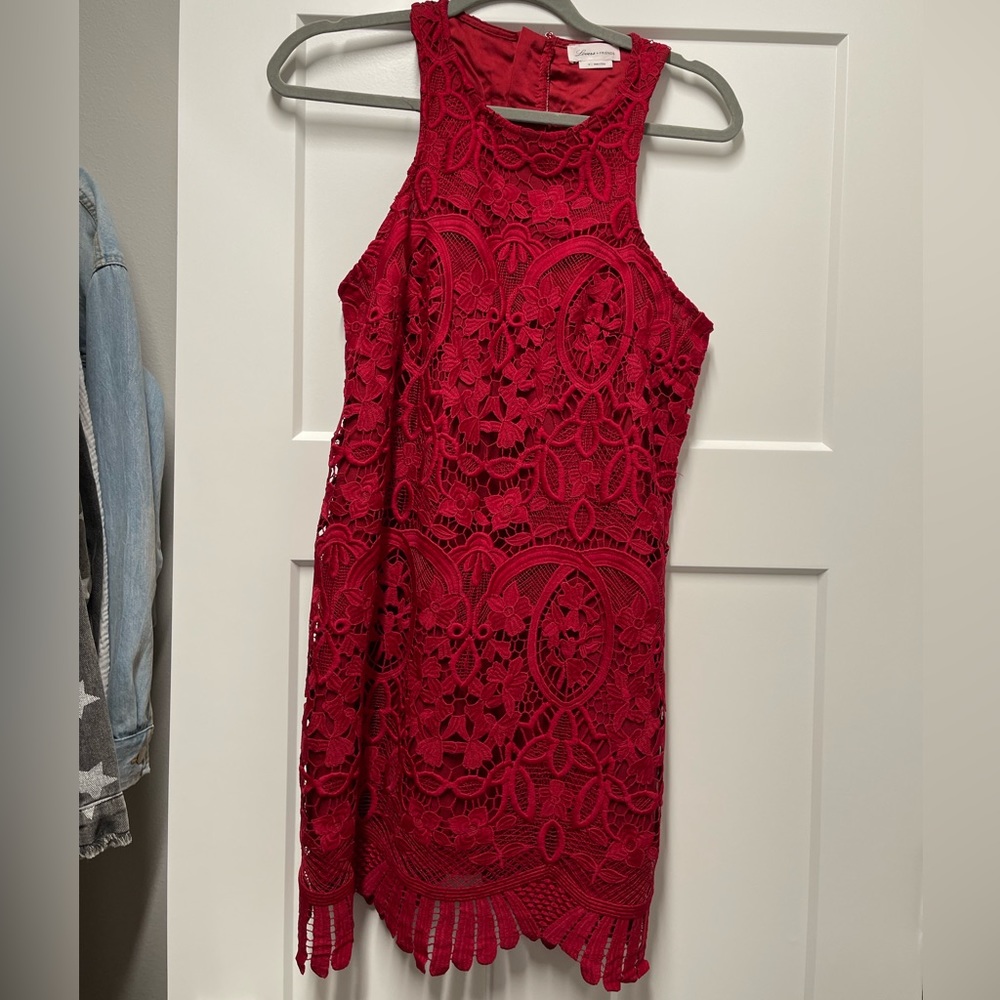 Lovers + Friends Caspian Shift Dress - NWOT - red size M